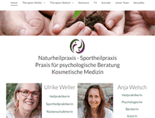 Tablet Screenshot of naturheilpraxis-weller-welsch.de